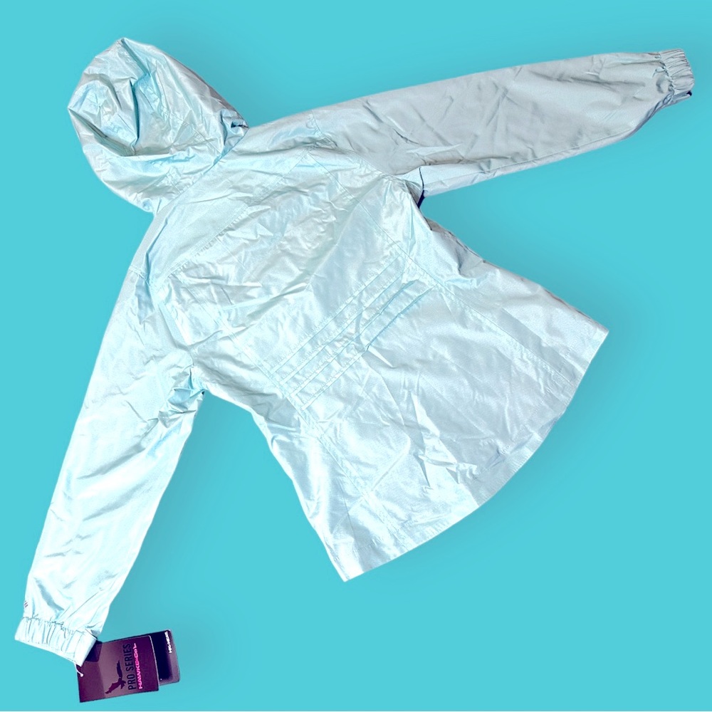 🎉HOST PICK 🎉NWT HAWKE & Co Girls Rain Jacket/Windbreaker in Teal. Girls 7/8 - Picture 2 of 15